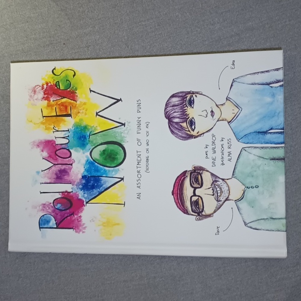 Roll Your Eyes Now Hardcover  (Puns & Dad Jokes) Book by Dave Waldrop